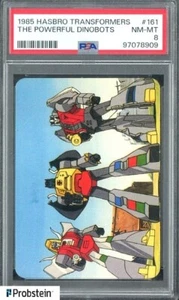 1985 Hasbro Transformers #161 The Powerful Dinobots PSA 8 NM-MT - Picture 1 of 2