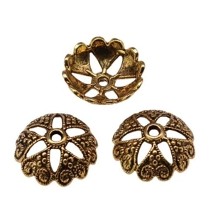 80 piezas tapas multicolores de cuentas de plata tibetana 19X19X6Mm hágalo usted mismo para hacer joyas C14803 - Imagen 1 de 10