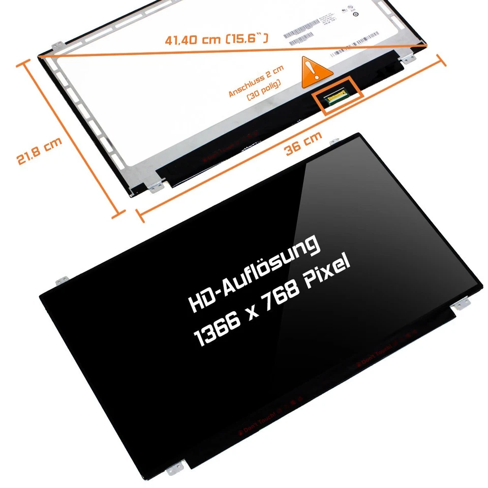 15,6" LED Display glossy passend für Lenovo IdeaPad 330-81D10089RU WXGA HD - Bild 1 von 1