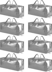 Heavy Duty Moving Bags, Extra Large Storage Totes W/Backpack Straps Strong Handl - Picture 1 of 12