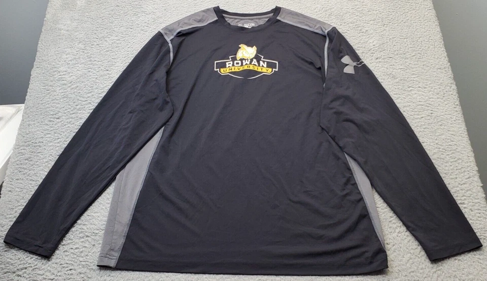 NCAA Rowan Profs Under armour Shirt Football Men 2XL Gray Sports Fitted HeatGear - Image 1 of 4