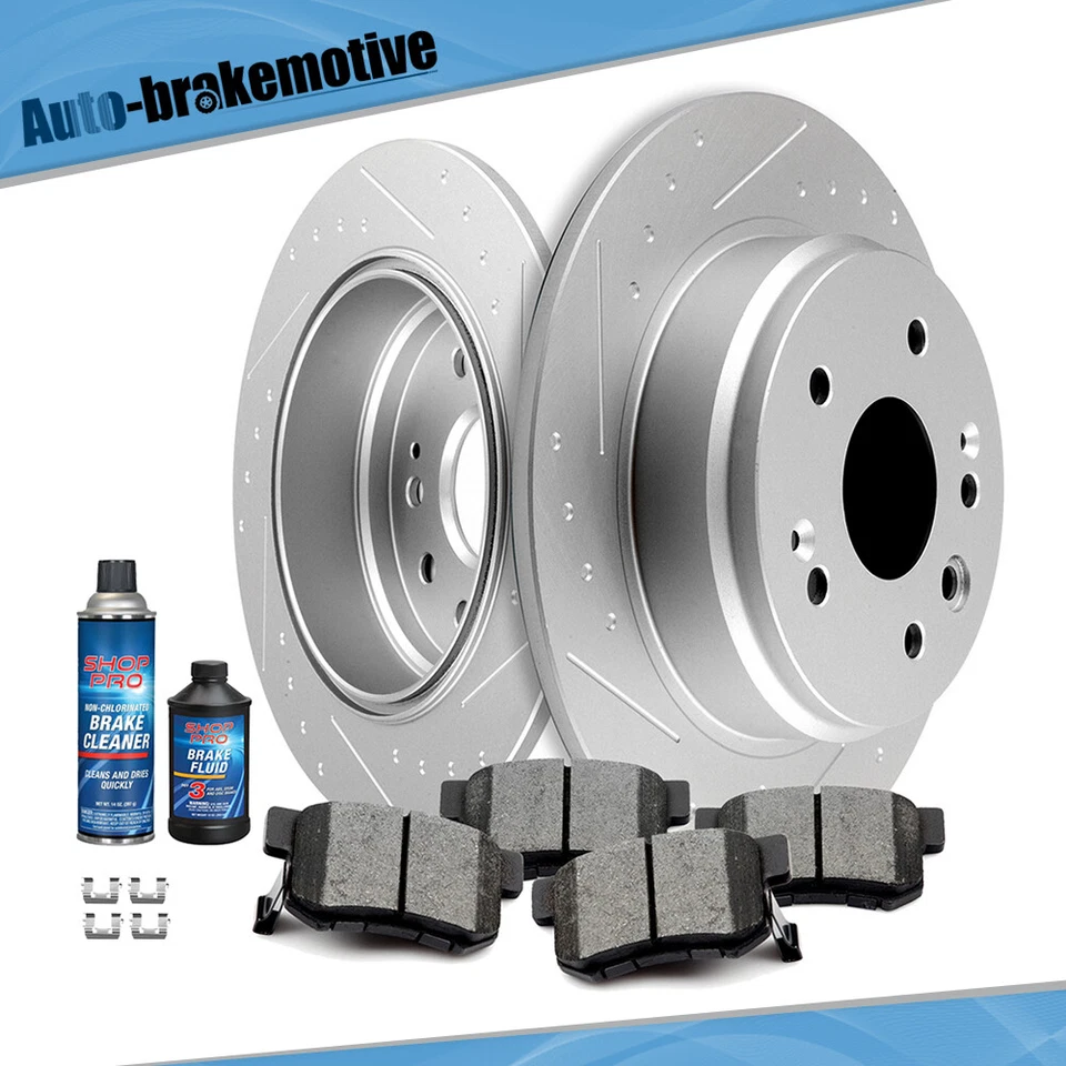 ЗАДНИЕ ТОРМОЗНЫЕ ДИСКИ И КЕРАМИЧЕСКИЕ КОЛОДКИ УНИВЕРСАЛЬНЫЕ ДЛЯ ACURA TL 1999-2003 - Изображение 1 из 4