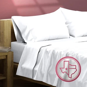 Egyptian Cotton King White Bed Sheets - 800 Thread Count 4 Piece King Sheet Set, - Picture 1 of 9