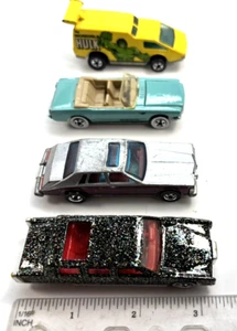 4 Hot Wheels Vehicles Hulk Cadillac Seville & 2 Others approx 3-3 1/2 inches - Picture 1 of 4