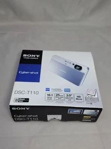 Sony Cyber Shot Dsc-T110 Box CD And Manual Only No Camera - Picture 1 of 3