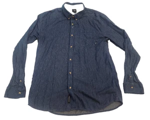 Vans Hemd Herren XL Blau Button Down Langarm Off The Wall Tailored Fit Freizeit - Bild 1 von 10