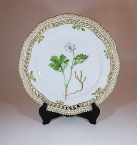 Teller #3554 - Flora Danica Golden Flowers - Royal Copenhagen - 1:. Qualität - Bild 1 von 6