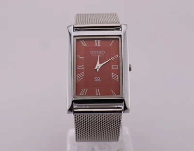 Reloj de pulsera vintage Seiko delgado de cuarzo para hombre - Viene con batería nueva, correa nueva Foto 1 de 4