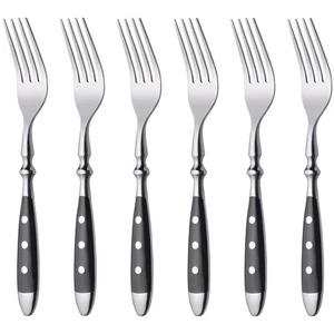 GRÄWE 6 Tafelgabeln, Menügabeln aus Edelstahl, geschmiedet, Serie NÜRNBERG - Bild 1 von 3