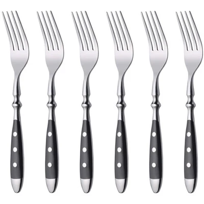 GRÄWE 6 Tafelgabeln, Menügabeln aus Edelstahl, geschmiedet, Serie NÜRNBERG - Bild 1 von 3