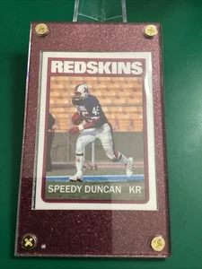 1972 Topps Style Speedy Leslie Duncan Variation Washington Redskins Red Display - Picture 1 of 8