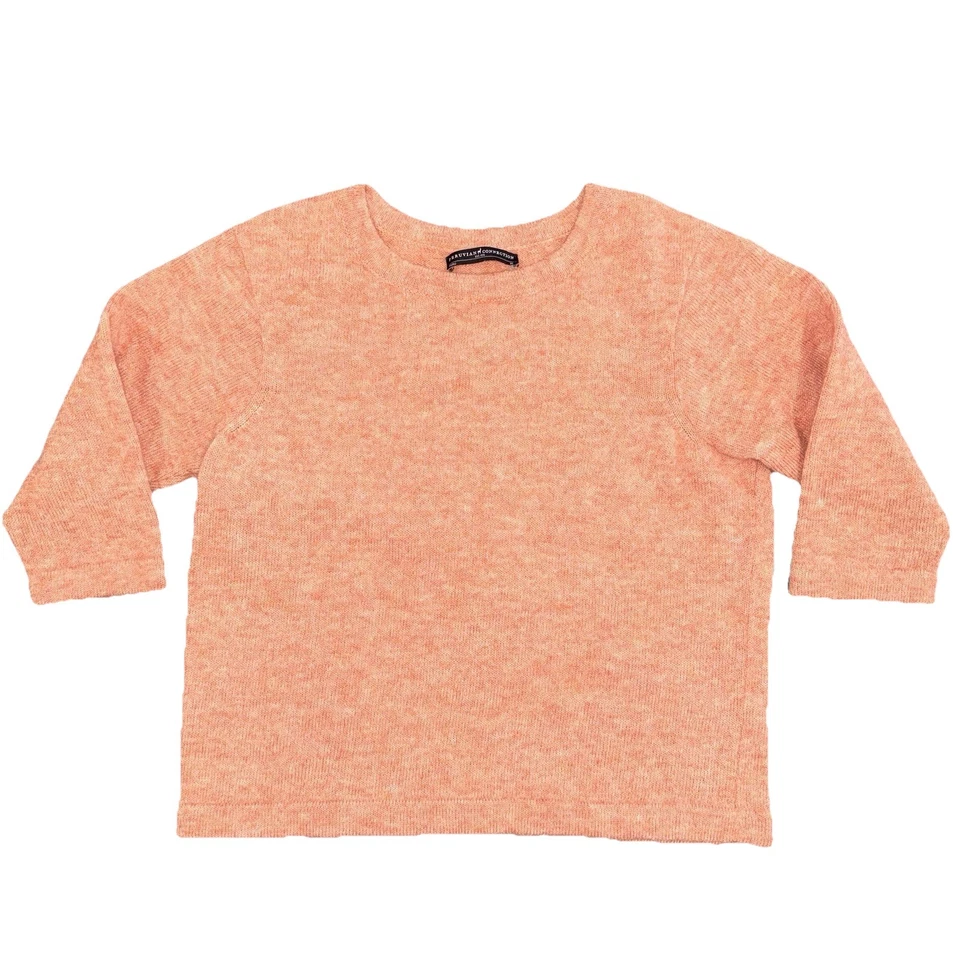 Peruvian Connection Alpaca Wool Blend Sweater Riley Round Neck Pullover Size M - Image 1 of 4