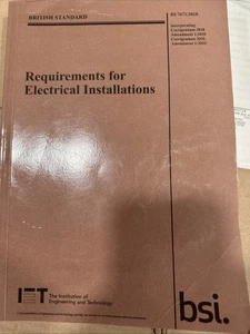 Requirements for Electrical Installations, IET Wiring Regs  BS 7671:2018 + A2 - Foto 1 di 6