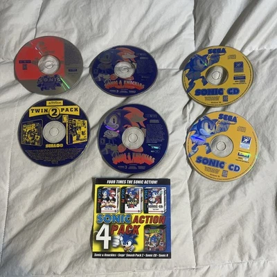 SEGA Sonic PC Sonic R Sonic & Knuckles  Smash Pack 2Collection Lot Windows 95/98 - Image 1 of 4