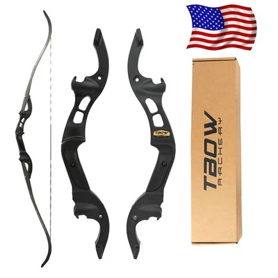 62" F Interface Takedown Archery RecurveBow 25-60lb Limb Bamboo Aluminum Hunting - Image 1 of 4