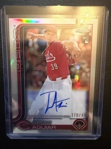 2025 Topps Chrome Refractor Rookie auto Julian Aguiar /499 - Picture 1 of 1