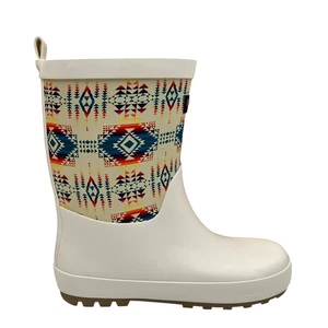 Pendleton Tucson Little Boys Rubber Mid-Calf Rain Boots Size 11/12 Beige-Multi - Picture 1 of 10