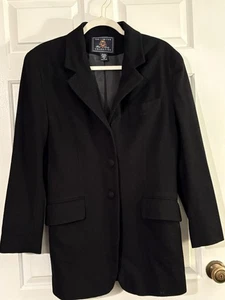 The Limited Collection Blazer Womens Size M Blac Equestrian Length Wool Cashmere - Picture 1 of 6