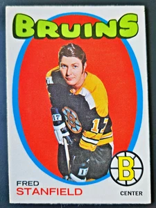 1971-72 O-Pee-Chee #7 Fred Stanfield Boston Bruins**NM**(BH153)** - Bild 1 von 2