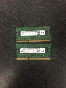 Micron 8GB (2x4GB) DDR3L-1600 PC3L-12800S 1Rx8 SO-DIMM Laptop Memory RAM - Picture 1 of 2