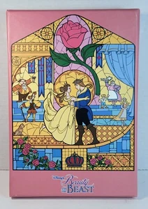 Disney Beauty and the Beast Stained Glass Boxed Jumbo Pin Set - Picture 1 of 17