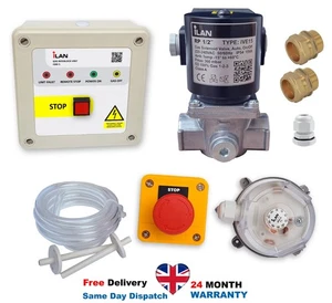 Gas Interlock System Minder Kit Including Gas Solenoid Valve 1/2" (15mm) - Picture 1 of 8