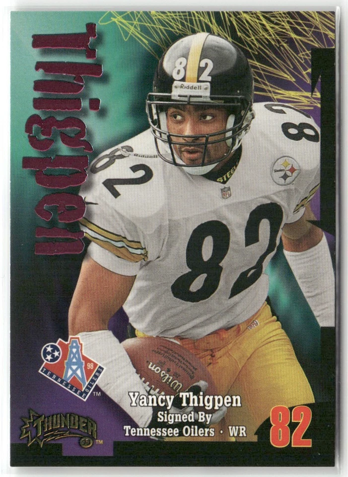 1998 SKYBOX THUNDER YANCEY THIGPEN TENNESSEE OILERS #54 - Image 1 of 3