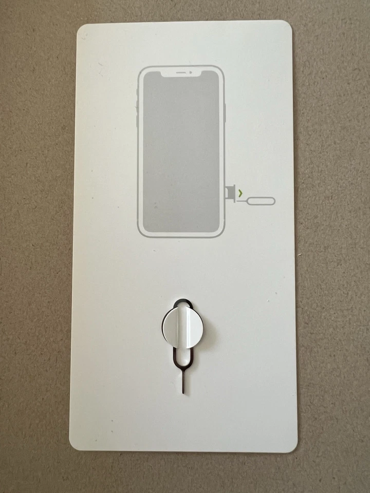 Original Apple Tarjeta Sim Bandeja Removedor Expulsión Pin Llave Herramienta para Apple iPhone Foto 1 de 1