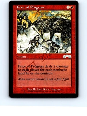 Price of Progress #95 Uncommon Exodus MTG NP Near Mint or Better - Image 1 of 2