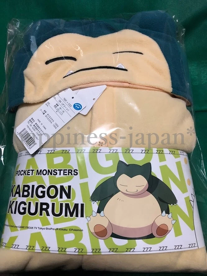 Pokemon Snorlax Kabigon Vellón Disfraz SAZAC Oficial Adulto Unisex Juegos con disfraces Japón Foto 1 de 4