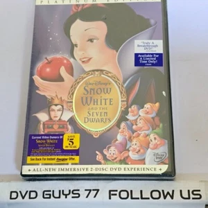 Snow White and the Seven Dwarfs DVD Platinum Edition - DVD -Region 1 - Picture 1 of 1