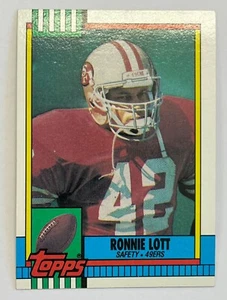 1990 NFL TOPPS RONNIE LOTT FOOTBALL CARD #9 San Francisco 49ers - Picture 1 of 2