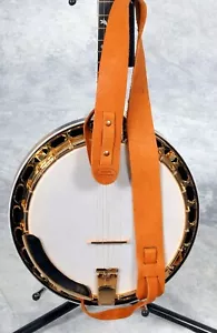LAKOTA LEATHERS Bison -American Buffalo Cradle Banjo Straps! Native Made! - Picture 1 of 8