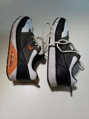 男孩尺码 US 6 EUR 38.5 青少年 SHAQ 鞋 白色 黑色 橙色 篮球运动鞋 — 第 1/4 张图片