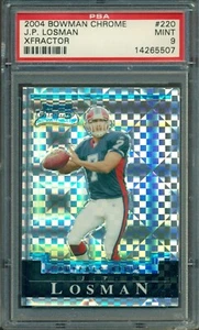 2004 BOWMAN CHROME XFRACTOR J.P. LOSMAN #220 135/250 RC PSA 9 - Picture 1 of 2