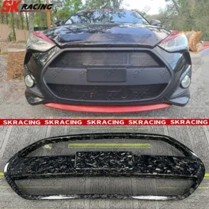 Forged Carbon Fiber Front Bumper Grille Kits For Hyundai Veloster Turbo 2013-17 - Picture 1 of 15