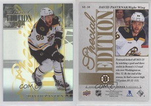 2023-24 Upper Deck Series 1 Special Edition Gold /50 David Pastrnak #SE-38