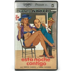 ESTA NOCHE CONTIGO JUANITO NAVARRO EMMA OZORES SIMON CABIDO DOÑA CROQUETA 88 VHS - Picture 1 of 2