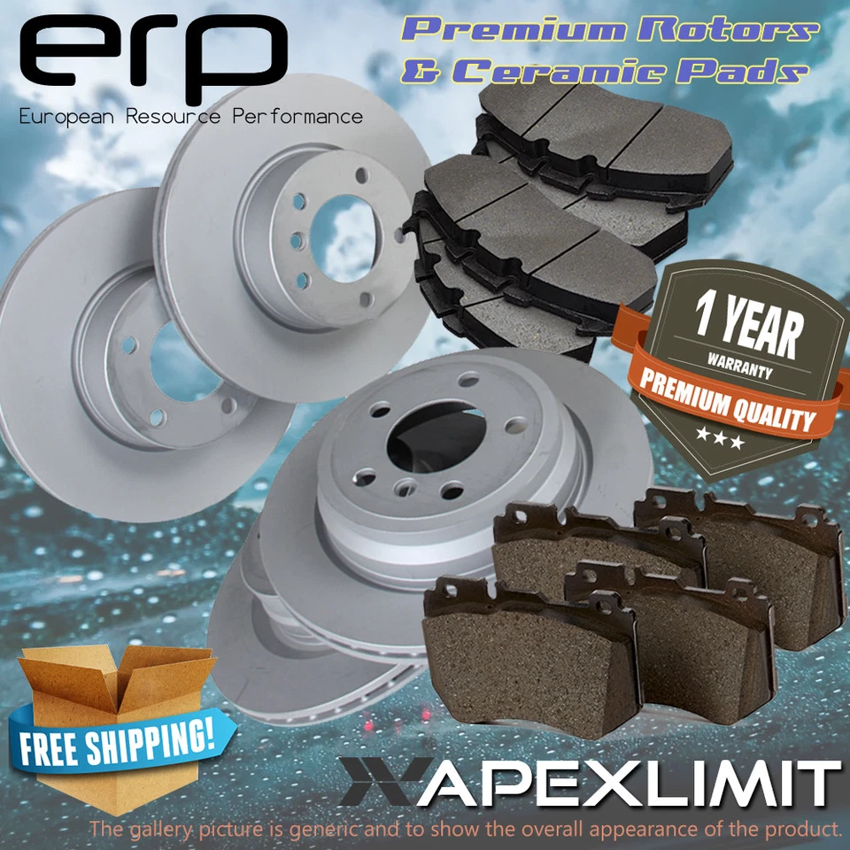 Front+Rear Premium Rotors & Ceramic Pads for (1994-1995) Subaru SVX 2WD - Image 1 of 1