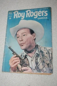DELL PUBLICATION ROY ROGERS WESTERN COMIC AUGUST NO.44 1951 - Picture 1 of 9