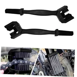 2PCS Motorcycle Chain Brush Cleaning kit Motorcycle Chain Washer Cleaner, Black - Picture 1 of 7