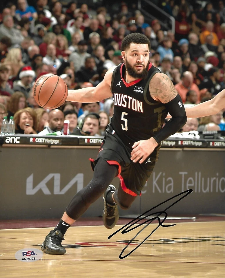 FRED VANVLEET signed autographed HOUSTON ROCKETS 8X10 photo w/ COA PSA AN39776 - Image 1 of 1