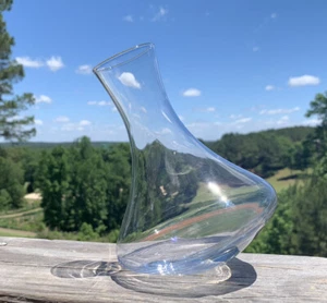 Handgefertigte Glaskugel gekippt Whisky Wein Dekanter Karaffe 16 Unzen, 6 Zoll hoch - Bild 1 von 4