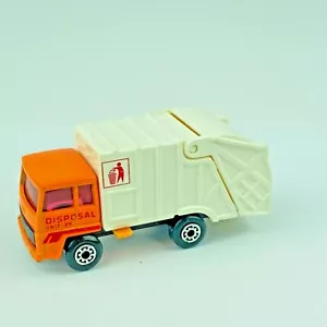 Matchbox Superfast Garbage Truck No 36 1979 Orange and White Diecast Toy Car - Picture 1 of 7