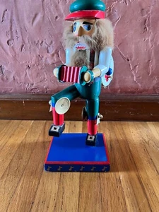 Vintage 1998 Nutcracker Village "Musical One Man Band" Nutcracker 12" RARE - Picture 1 of 8