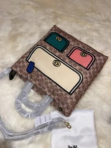 COACH Rogue Tote 29 Trompe L'oeil Print C6175 SMALLER SIZE NWT! - Picture 1 of 17