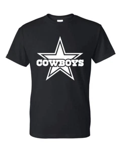 Dallas Cowboys Star T-Shirt All Colors + Design Colors Sizes S-5XL & Youth Kids - Picture 1 of 29
