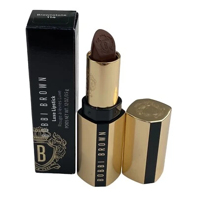 Bobbi Brown Luxe Lipstick 114 Brownstone (Cocoa) Long Lasting Limited Edition - Image 1 of 4