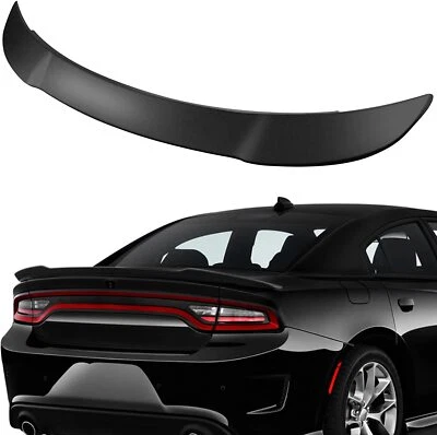 For 2011-2023 Dodge Charger Hellcat Style ABS Rear Wing Spoiler Matte Black Foto 1 de 4