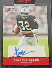 Marcus Allen 2022 Leaf Pro Set Autograph #PSA-MA1 Los Angeles Raiders SP/*50